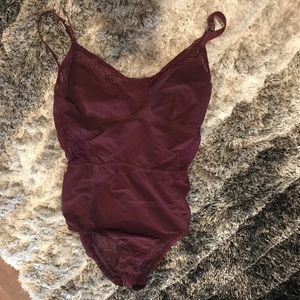 Maroon Urban Outfitters bodysuit, worn once